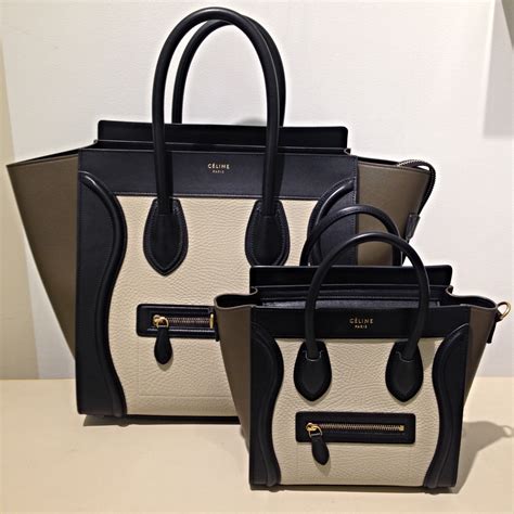 celine micro luggage vs mini|celine luggage micro shopper calfskin.